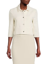 The Cavendish Plaid Crop Jacket