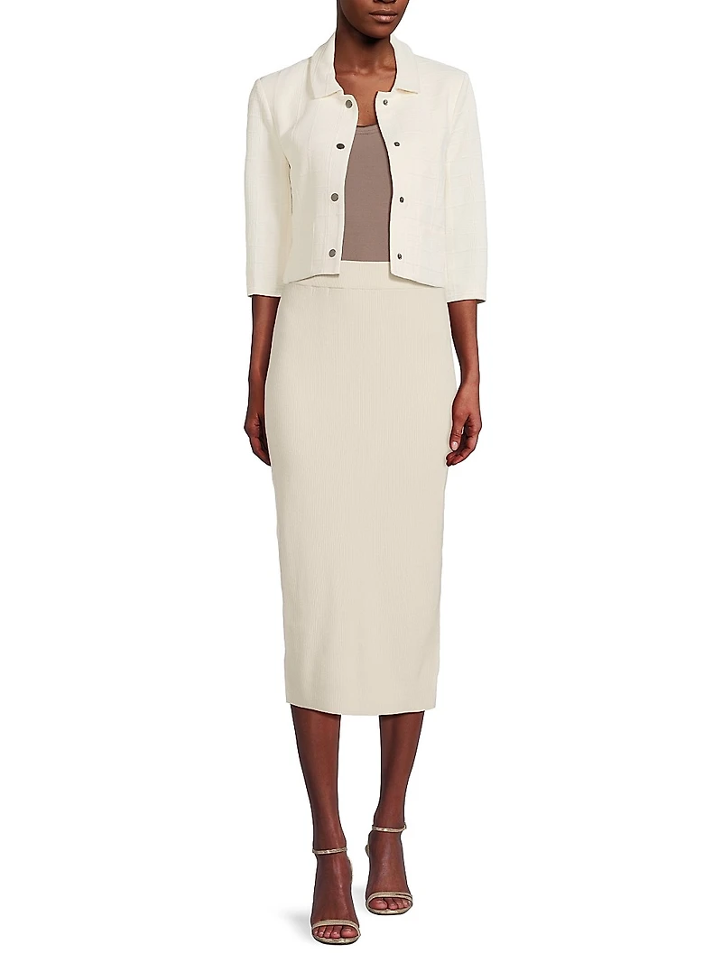 The Cavendish Plaid Crop Jacket