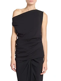 Cotton Asymmetric Off-The-Shoulder Top