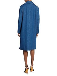 Washed Cotton Denim Coat