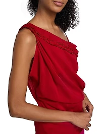Ciska Silk Asymmetrical Top
