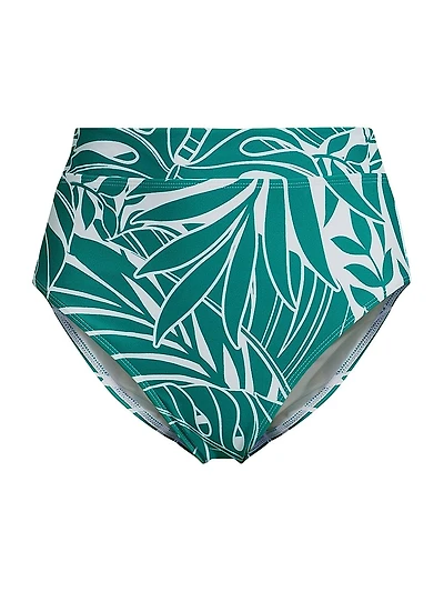 Isle of Palms High-Leg High-Rise Bikini Bottoms
