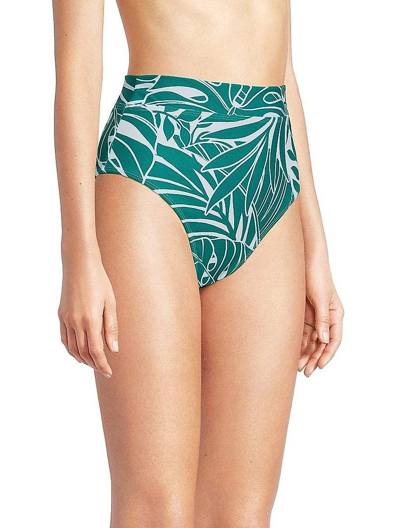 Isle of Palms High-Leg High-Rise Bikini Bottoms