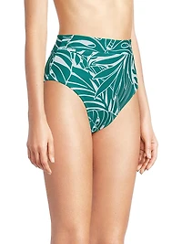 Isle of Palms High-Leg High-Rise Bikini Bottoms