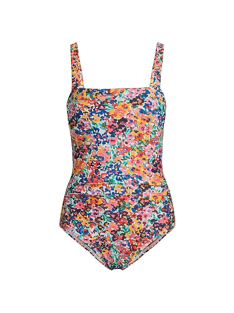 Jori Painted Petals One-Piece Swimsuit