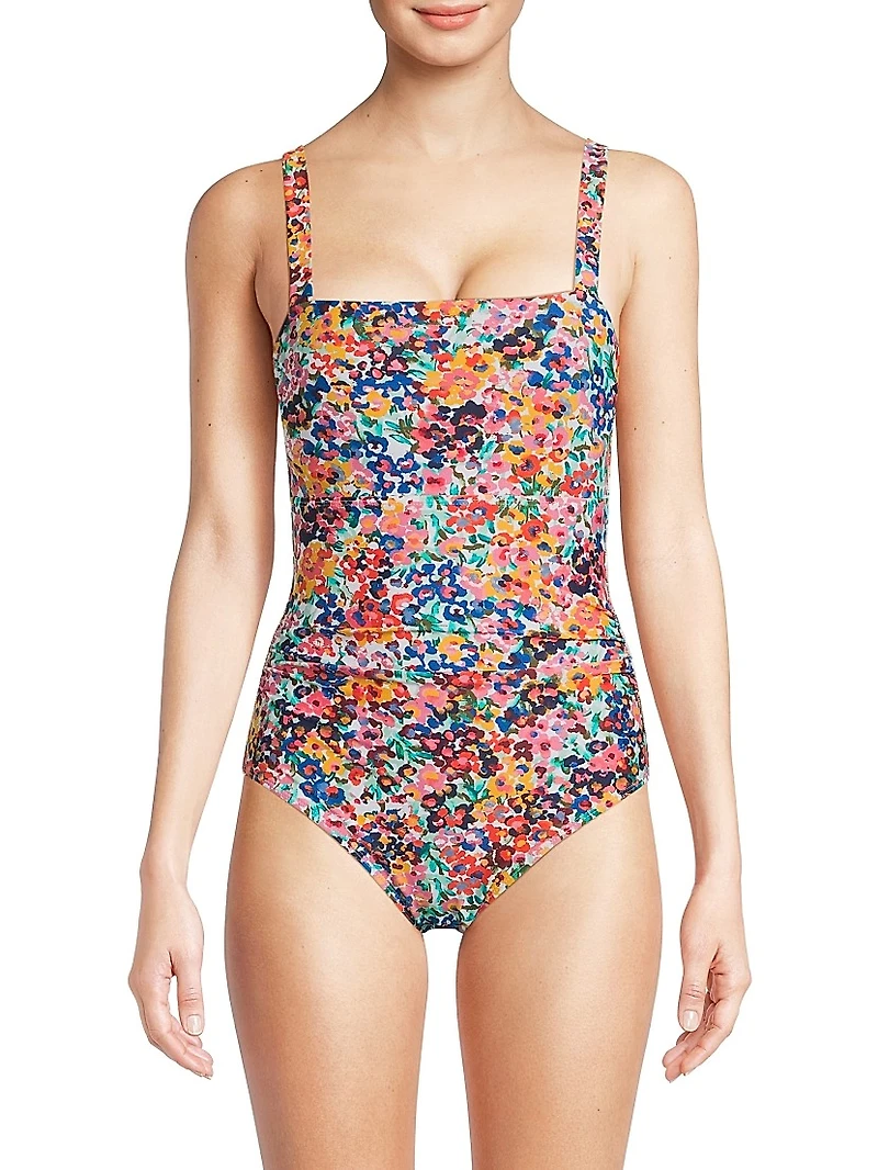 Jori Painted Petals One-Piece Swimsuit