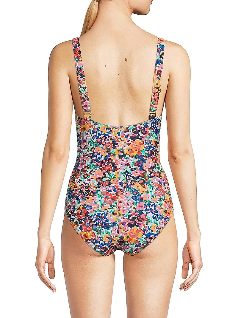 Jori Painted Petals One-Piece Swimsuit