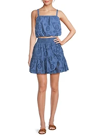 Dani Cotton Eyelet Crop Top