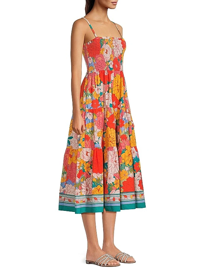 Kristen Zinnia Fields Midi-Dress