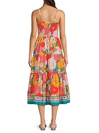 Kristen Zinnia Fields Midi-Dress