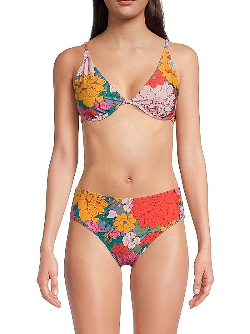 Leah Zinnia Fields Bikini Top