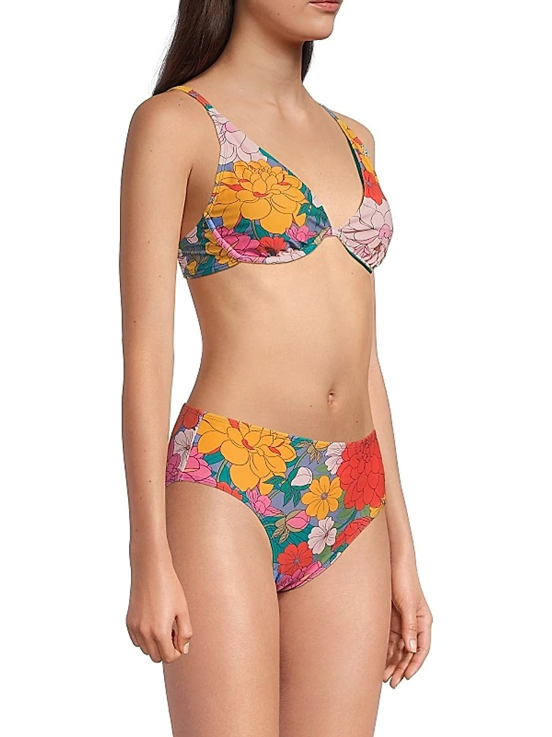 Leah Zinnia Fields Bikini Top