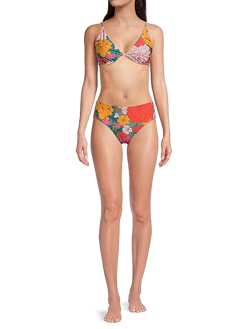 Leah Zinnia Fields Bikini Top
