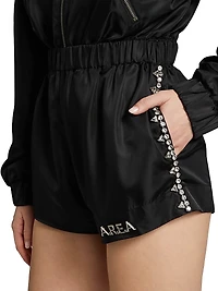 Crystal Trim Track Shorts