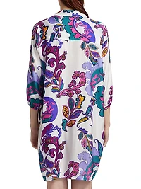 Fatima Paisley Button-Front Shirt