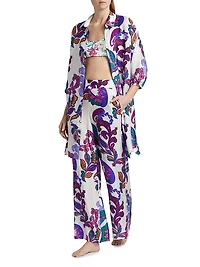 Fatima Paisley Button-Front Shirt