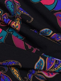 Fatima Paisley Wrap Tie-Waist Swimdress