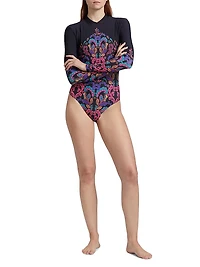 Fatima Paisley One-Piece Swimsuit