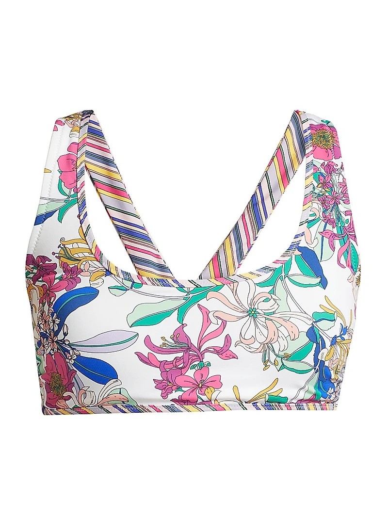 Aldrich Printed Back Ring Bikini Top