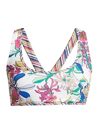 Aldrich Printed Back Ring Bikini Top