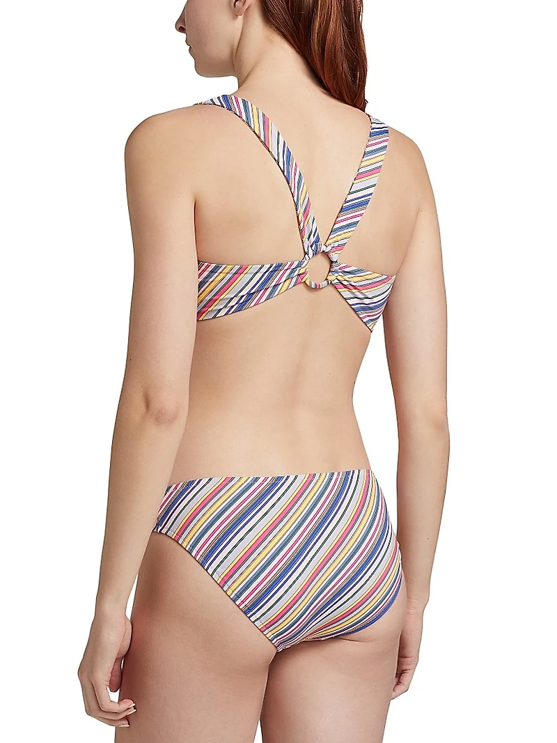 Aldrich Printed Back Ring Bikini Top