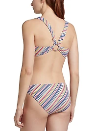 Aldrich Printed Back Ring Bikini Top