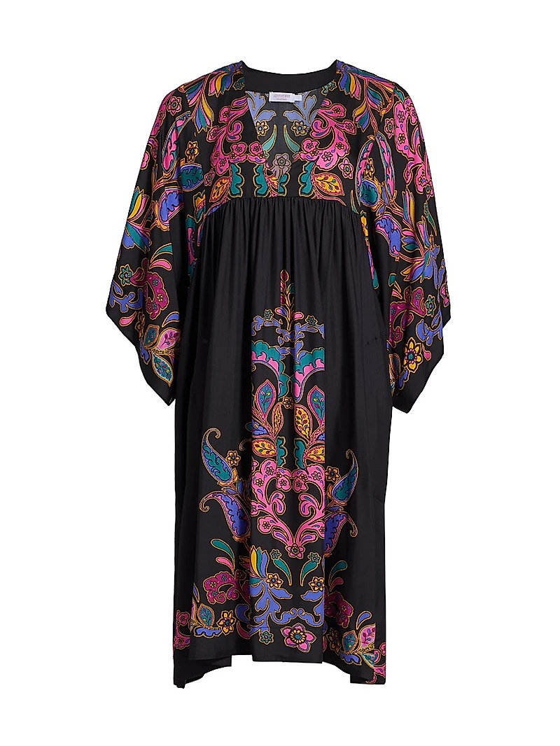 Fatima Paisley Cover-Up Dress