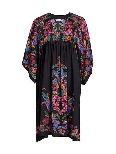 Fatima Paisley Cover-Up Dress