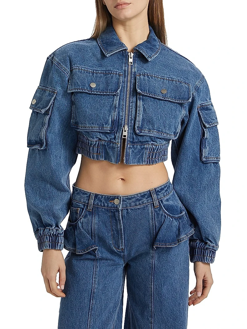 Kolbe Cotton Crop Bomber Jacket