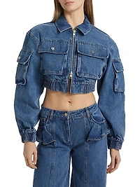 Kolbe Cotton Crop Bomber Jacket