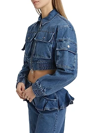 Kolbe Cotton Crop Bomber Jacket