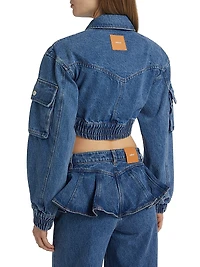 Kolbe Cotton Crop Bomber Jacket