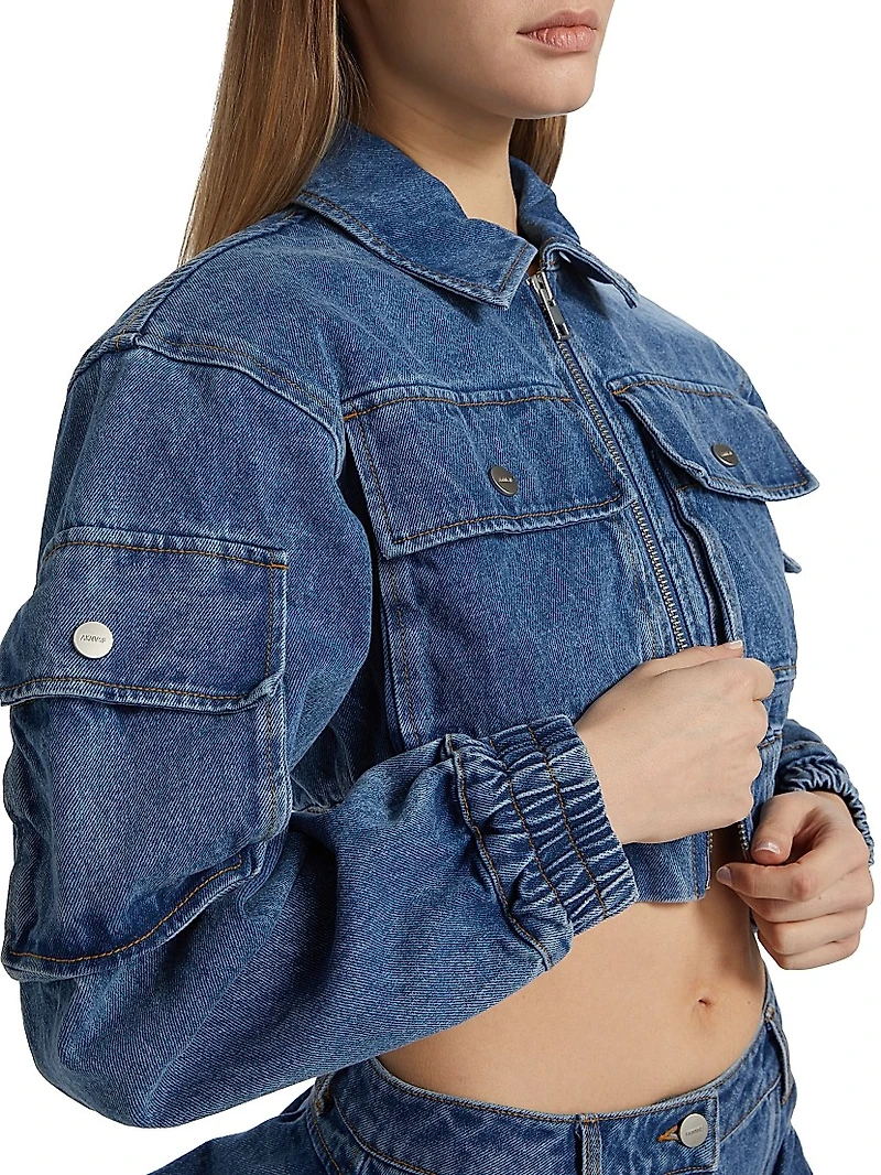 Kolbe Cotton Crop Bomber Jacket