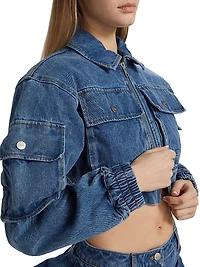 Kolbe Cotton Crop Bomber Jacket