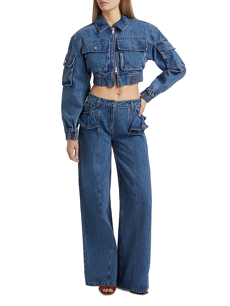 Kolbe Cotton Crop Bomber Jacket