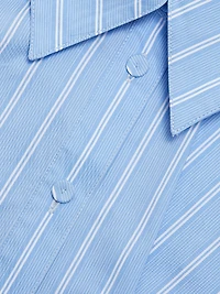 Deena Pinstriped Mini Shirtdress