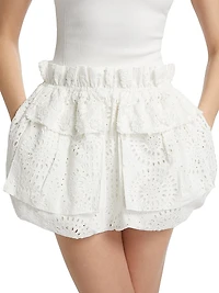 Indi Cotton Mixed-Media Tank Minidress