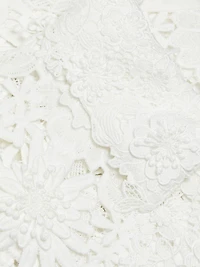 Audrey Lace Bell-Sleeve Crop Jacket