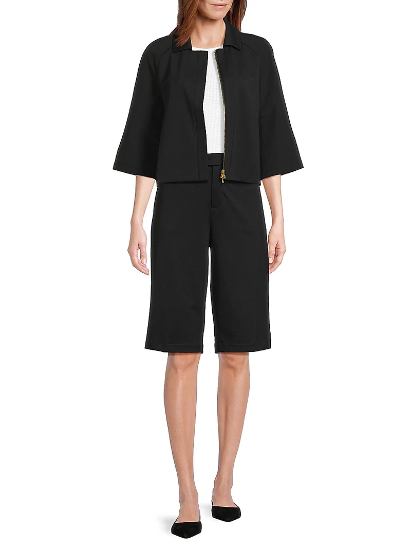 Oko Cropped Combination Jacket