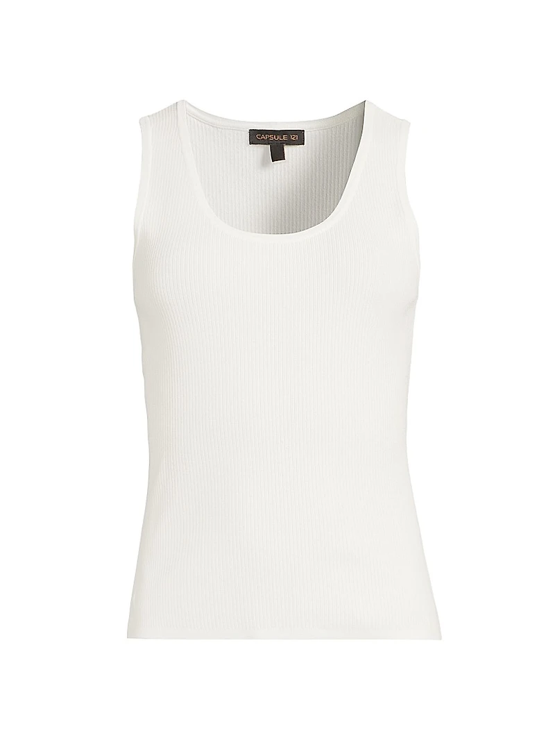 The Nikolai Rib-Knit Scoopneck Tank