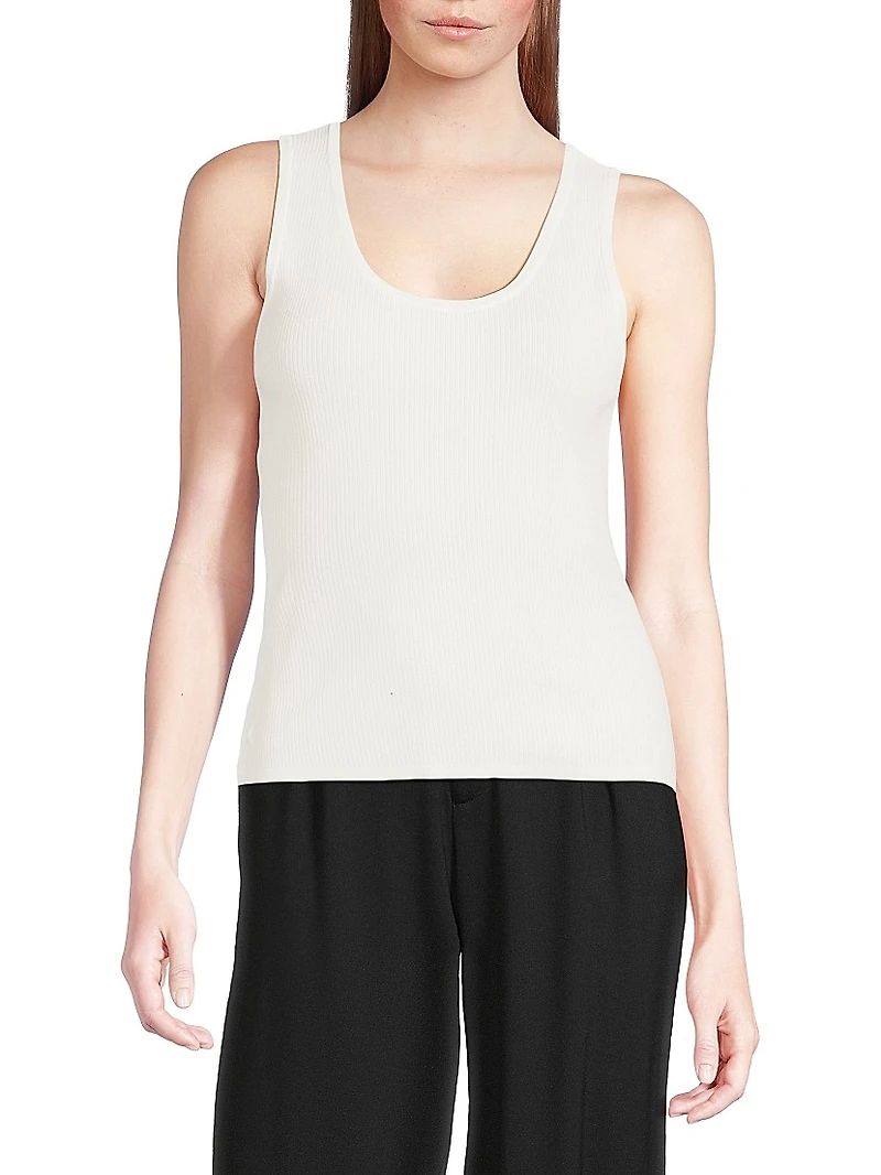 The Nikolai Rib-Knit Scoopneck Tank