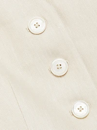 Linen & Cotton Tailored Vest