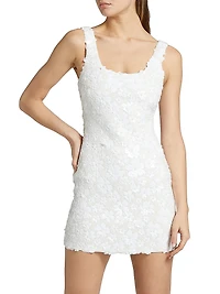 Floral Sequined Minidress