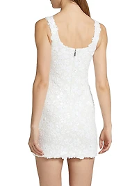 Floral Sequined Minidress