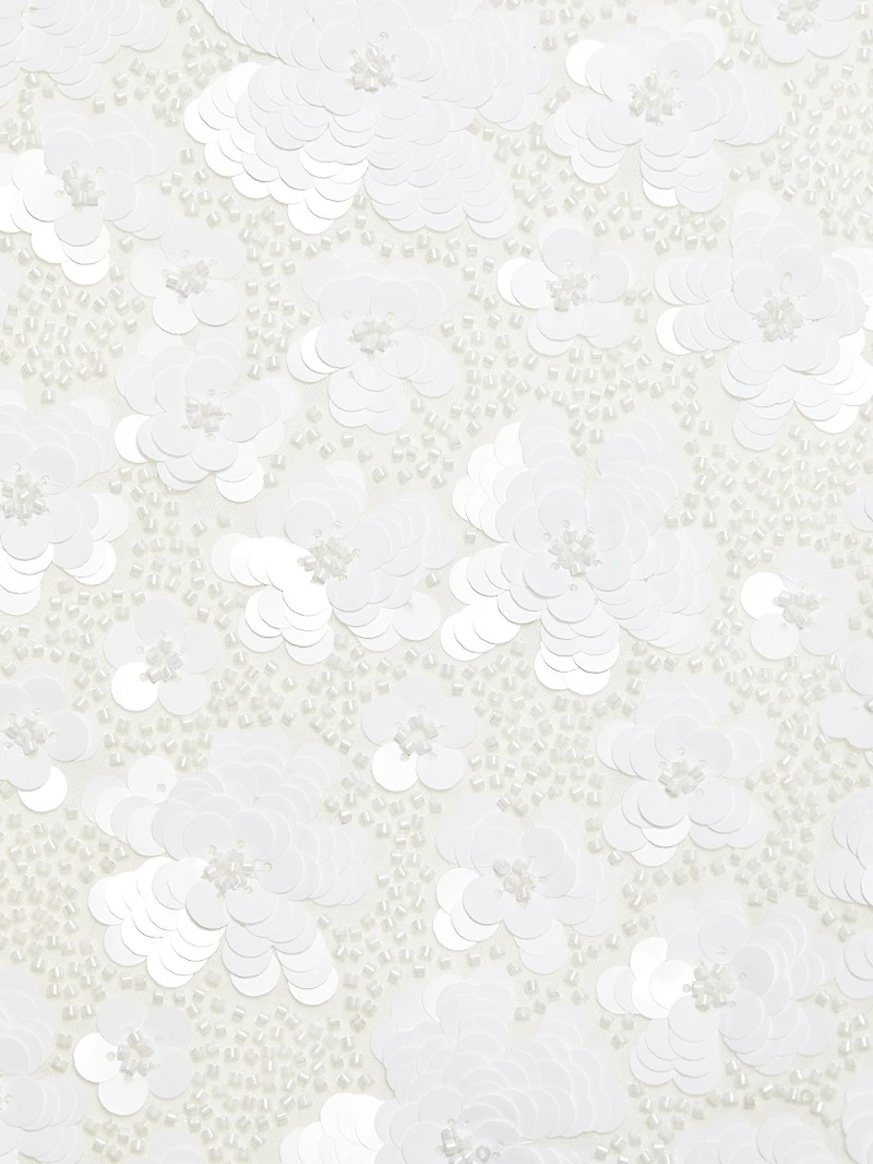 Floral Sequined Minidress