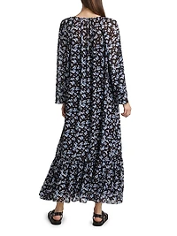 Floral Scoopneck Maxi Dress