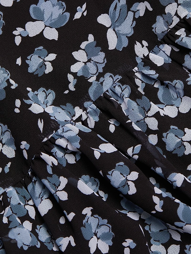 Floral Scoopneck Maxi Dress