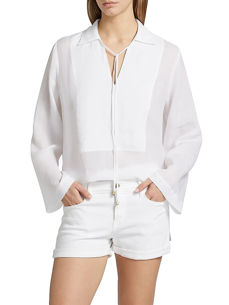 Ramie Collared Tunic