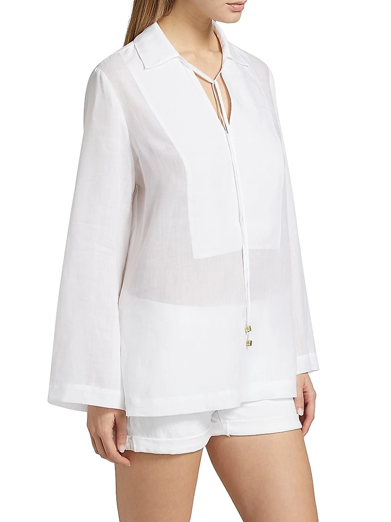 Ramie Collared Tunic