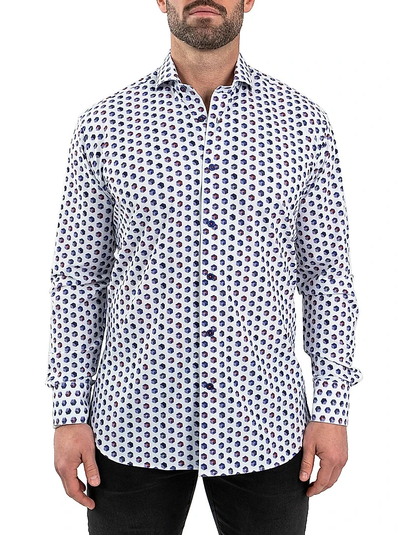 Einstein Stretch Cuboid Shirt